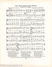 MARIETTA COLLEGE Original Antique Song Sheet c1906 