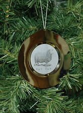 Sheep Plate Christmas Ornament picture