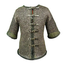 Weekend Sale Riveted chain armor with leather strap closure chain mail Hauberk picture