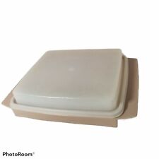 Vintage Tupperware 723-4 Almond Beige Deviled Egg Keeper Carrier. No trays picture