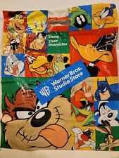 Vintage Warner Brothers Bros Studio Store Plastic Bag Looney Tunes DC Comics 90s picture
