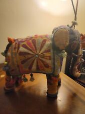 Vintage 1950’s  Anglo Raj Hand Crafted Embroidered Elephant India /b S. 13