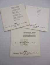 IWC Little Da Vinci 3735 3736 Watch Instructions Guarantee Svc Books & Open Card picture