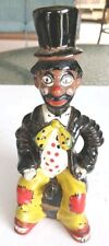 1960s Vintage Black Rodeo Clown Whiskey Decanter picture