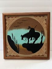 Authentic Native American Navajo Sand Painting Art Signed Elsie Mae 13 X 13” picture