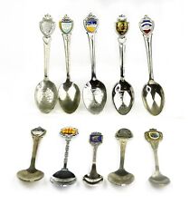 LOT of 10 Collectible Antique Souvenir Spoons from World Wide - SP18A picture
