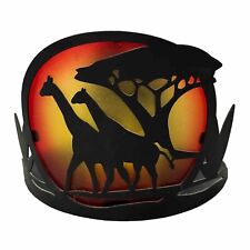 Party Lite Savannah Sunrise Sunset Giraffe Tealight Wall Sconce Candle Holder picture