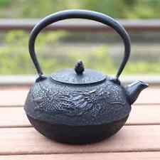 Nanbu Cast Iron Tetsubin Japanese Tea kettle Unryu dragon design 1.3L Japan picture