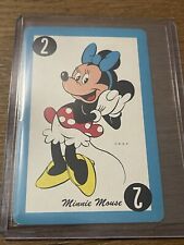1949 WALT DISNEY PRODUCTIONS 🎥 WHITMAN CARD GAME MINNIE MOUSE PLAYING CARD picture