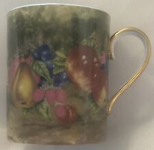 Limoges Rochard Coffee Tea Mug Cup Fruit Design Orchard 