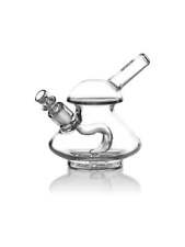 **FREE SHIPPING** GRAV Wobble Bubbler Glass Pipe - 4-Hole Perc, Angled Straw picture
