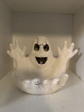1992 Vintage Halloween Party Ghost Candy Dish No Lights picture