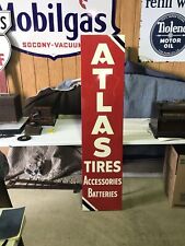 Atlas Tires Batteries Vintage Original Gas Oil Sign picture