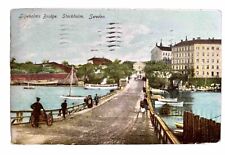 Liljeholmens Bridge. Stockholm Sweden. Vintage Postcard. 1906 picture