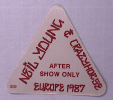Neil Young And Crazyhorse Ticket Original Vintage Europe Tour 1987 picture