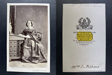 Watkins, London, Mrs. Charles Dickens Vintage CDV Albumen Print. picture