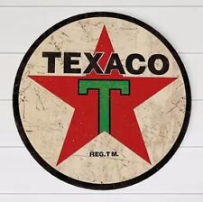 Texaco Red Star Gasoline Oil Vintage Style Novelty 12