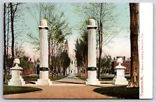 Bowdoin College Memorial Gateway c1900's Brunswick Maine ME Leighton Postcard picture