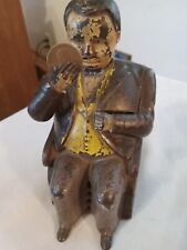 Tammany Bank - Vintage Cast Iron Mechanical Coin Bank picture