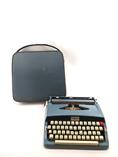 Vintage Brother Webster XL-500 Portable Manual Blue Typewriter picture