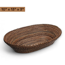 Oval woven nito vines rattan brad Basket 10