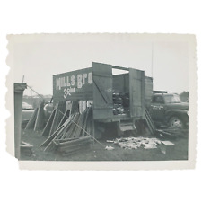 Mills Bros Circus Trailer Photo 1950s St Louis Missouri Truck & 3-Ring Act C3556 picture