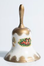 Vintage Miniature Painted Metal Christmas Bell  picture