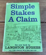 SIMPLE STAKES A CLAIM BY LANGSTON HUGHES 1957 HC/DJ FIRST EDITION BLACK STORIES picture