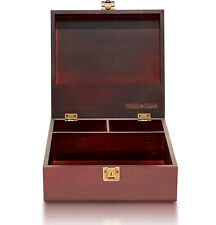 Locking Wood Keepsake Box - Wooden Jewelry Box with Compartment Boxes Gifts picture