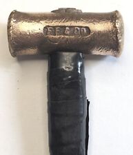 Vintage E E & Co. 3 oz Brass Hammer Jeweler Gunsmith  picture