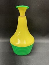 Vintage Gothamware Plastic Green Yellow  Ironing Laundry Sprinkler Bottle picture