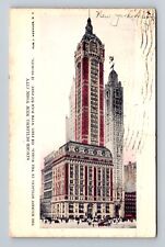 New York City, Singer Building, Antique Souvenir Vintage c1907 Postcard picture