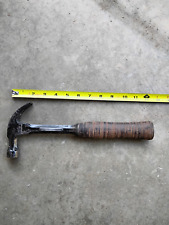Vintage Craftsman USA 16 Oz Claw Hammer With Stacked Leather Handle picture