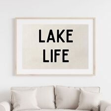 Lake Life Canvas Wall Art Print picture
