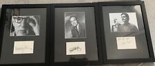 BOB HOPE & WOODY ALLEN & OMAR SHARIF hand signed Displays with Copy Letter picture