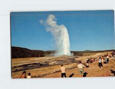 Postcard Old Faithful Geyser Yellowstone National Park Wyoming USA picture