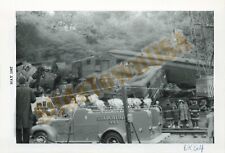 Vtg 1967 Railroad Train Photo NYC New York Central Wreck Fire Department P00780 picture