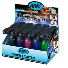 NEW MK Refillable Multi-Purpose 10-PACK Torch Lighters Wind-Proof, Jet Flame picture