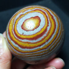 TOP272G Natural Polished Rainbow Banded Agate Crystal Sphere Ball Healing BWD811 picture