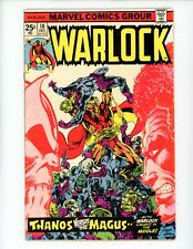 Warlock #10 Comic Book 1975 FN+ Jim Starlin Marvel Adam Thanos Comics picture