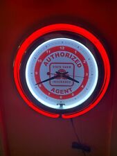 State Farm Insurance Agent Office RED Advertising Neon Wall Clock Sign picture