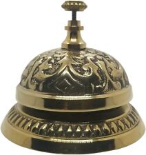 Ornate Victorian Shop Store Clerk Service Desk Bell Polished Brass Solid Brass picture