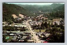 Gatlinburg TN-Tennessee, Aerial View Smoky Mountains Gatlinburg Vintage Postcard picture