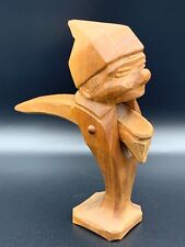 Vintage Antique German Wood Wooden Figurine Gnome Face Nut Cracker picture