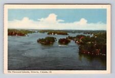 Thousand Islands Ontario-Canada, Scenic Aerial View Of Town, Vintage Postcard picture