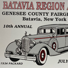 1989 Batavia Genesee County Fairgrounds 1934 Packard Antique Car Show AACA Plate picture