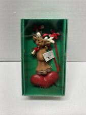 Holly Dearies Kurt Adler Christmas Ornament with Box Reindeer  picture