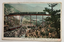 1908 CO Postcard High Bridge Georgetown Loop Colorado RR Railroad Train Phostint picture