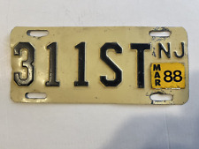 VINTAGE Original 19601s NEW JERSEY Motorcycle License Plate picture