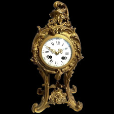Exquisite 19th Century French Louis XV Bronze Ormolu Table/Mantle Clock picture